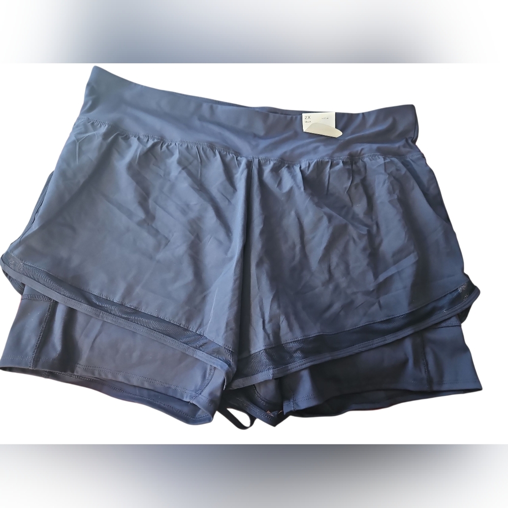NEW Xersion Dark Blue Mid-Rise Shorts Size 2X